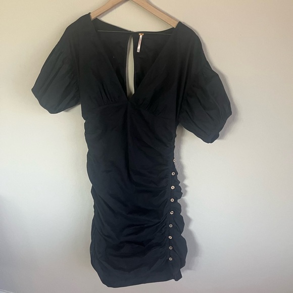 Free People Women’s Black Tastemaker Dress Size M - Picture 6 of 8
